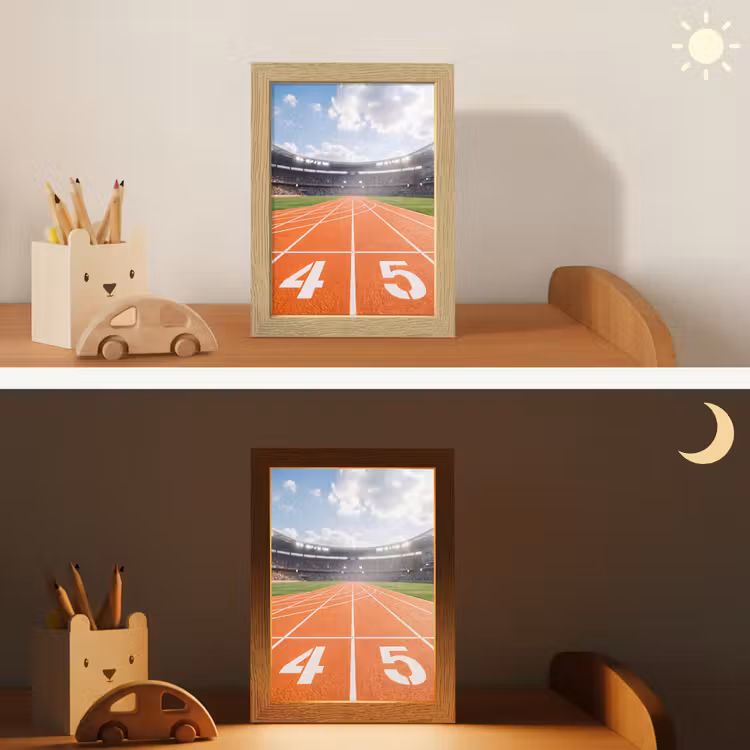 Sintelbaan - Stadion - Sport -Oranje Light Box met kabel (Kinderlampje) klein -sfeer3_kind