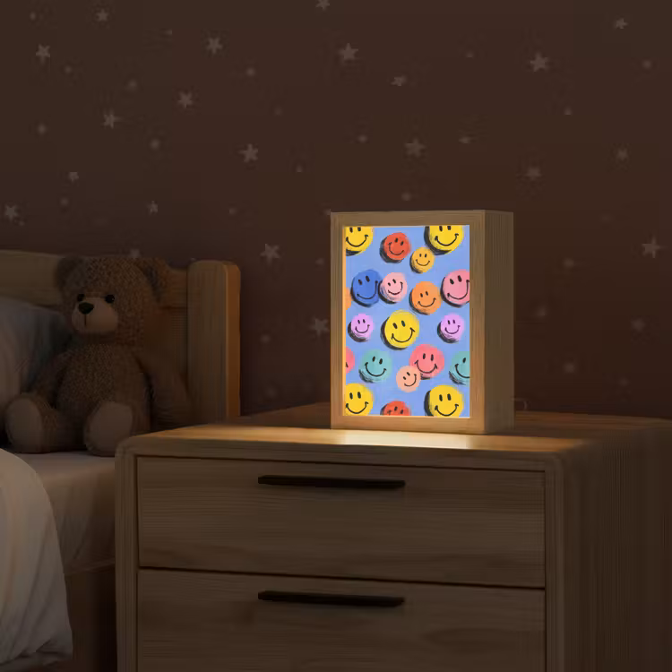 Smileys - Kleurrijk Light Box met kabel klein -sfeer1_kind