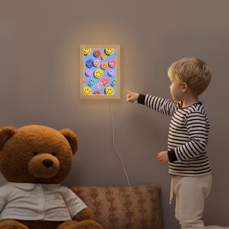 Smileys - Kleurrijk Light Box met kabel klein -sfeer4a_kind