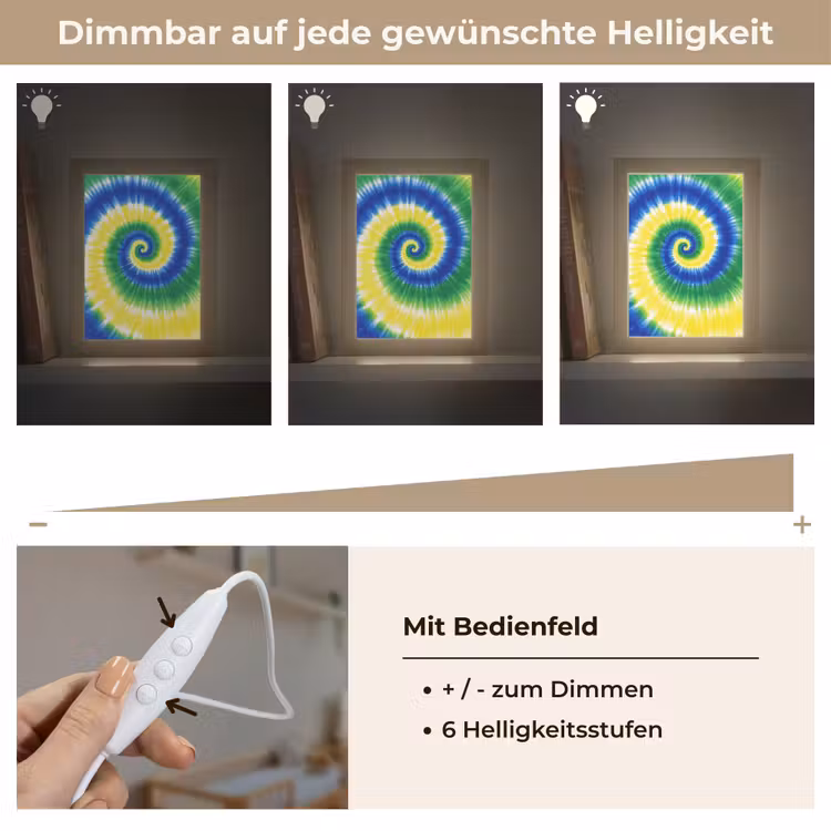 Spiraal - Groen - Draaiend Light Box met kabel klein -USP_dimbaarDE