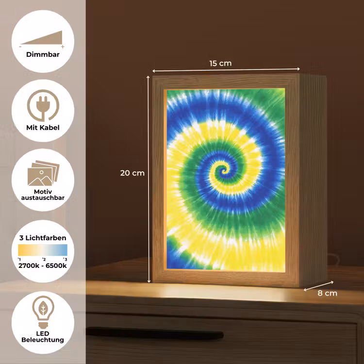Spiraal - Groen - Draaiend Light Box met kabel (Kinderlampje) klein -USP_websiteoverzichtDE