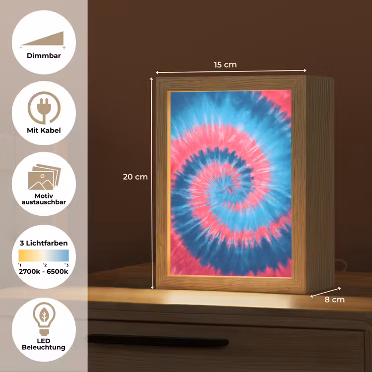 Spiraal - Roze - Draaiend Light Box met kabel (Kinderlampje) klein -USP_websiteoverzichtDE