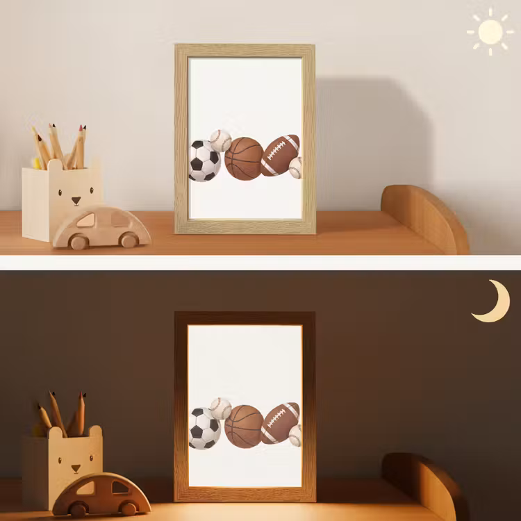 Sport - Ballen - Illustratie Light Box met kabel (Kinderlampje) klein -sfeer3_kind