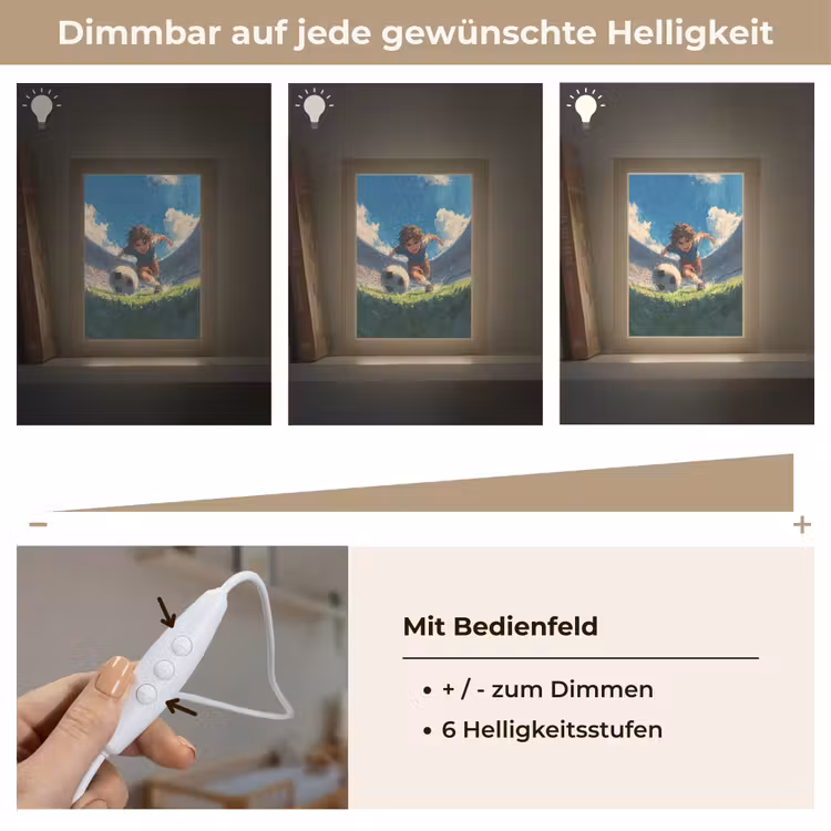 Stadion - Voetballer - Bal Light Box met kabel klein -USP_dimbaarDE