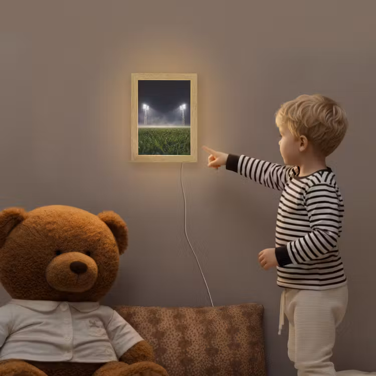 Stadion - Lichtmast - Sport - Nacht Light Box met kabel (Kinderlampje) klein -sfeer4a_kind
