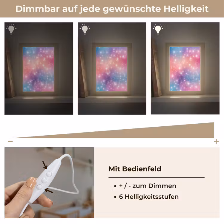 Sterren - Abstract - Kleuren Light Box met kabel klein -USP_dimbaarDE