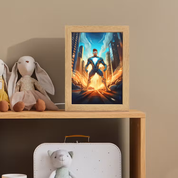 Superhelden - Kinderen - Jongens Light Box met kabel klein -sfeer2_kind