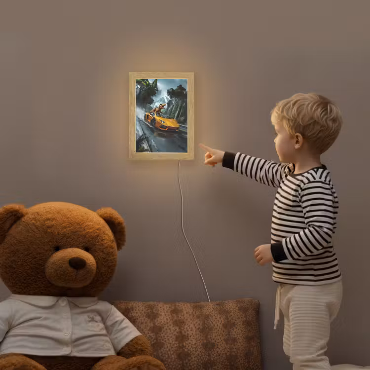 T-Rex - Auto - Regenwoud Light Box met kabel klein -sfeer4a_kind