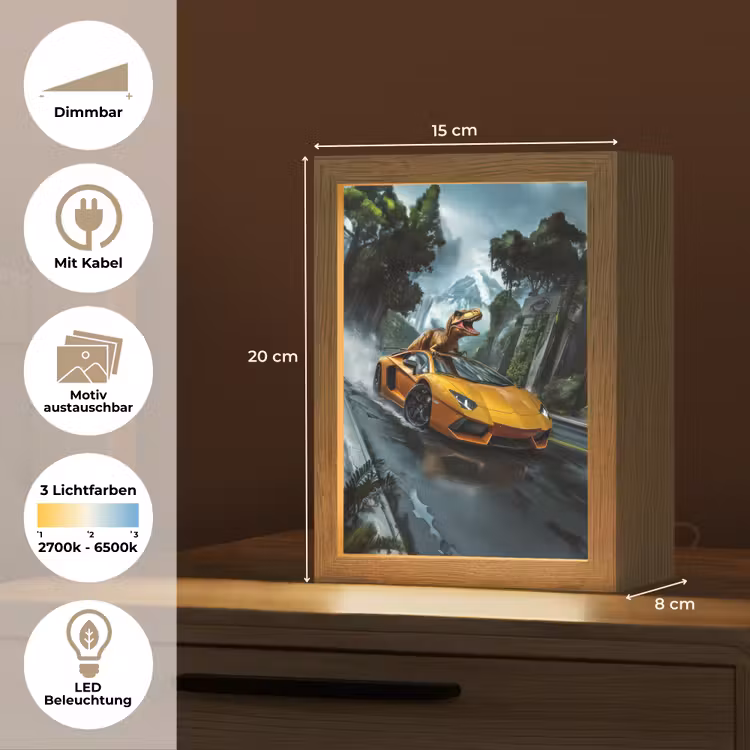 T-Rex - Auto - Regenwoud Light Box met kabel (Kinderlampje) klein -USP_websiteoverzichtDE