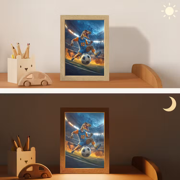 T-Rex - Voetbal - Stadion Light Box met kabel klein -sfeer3_kind