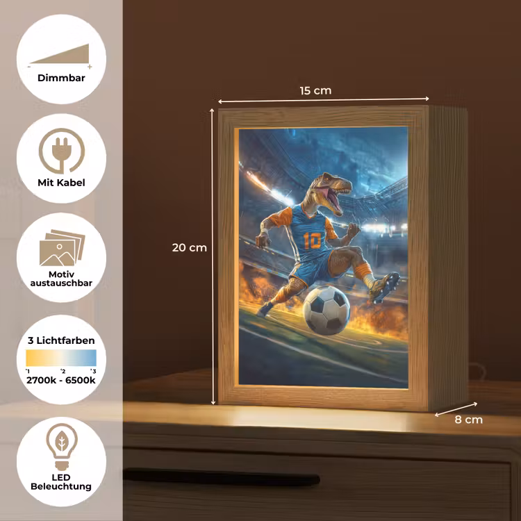 T-Rex - Voetbal - Stadion Light Box met kabel (Kinderlampje) klein -USP_websiteoverzichtDE
