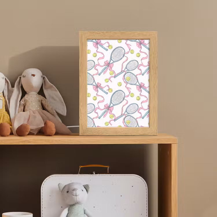Tennis - Strikken - Kleurrijk Light Box met kabel (Kinderlampje) klein 904 -sfeer2_kind