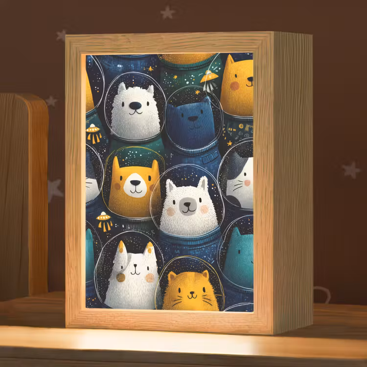 Dieren - Ruimtepakken - Sterren Light Box met kabel klein -zzz_3d_website