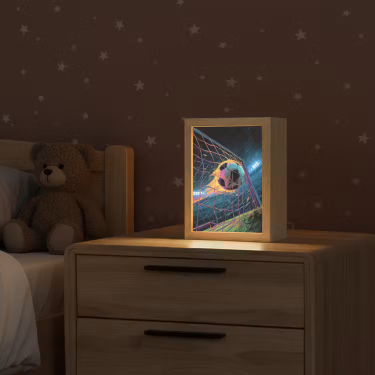 Goal - Voetbal - Vuur - Stadion Light Box met kabel klein -sfeer1_kind