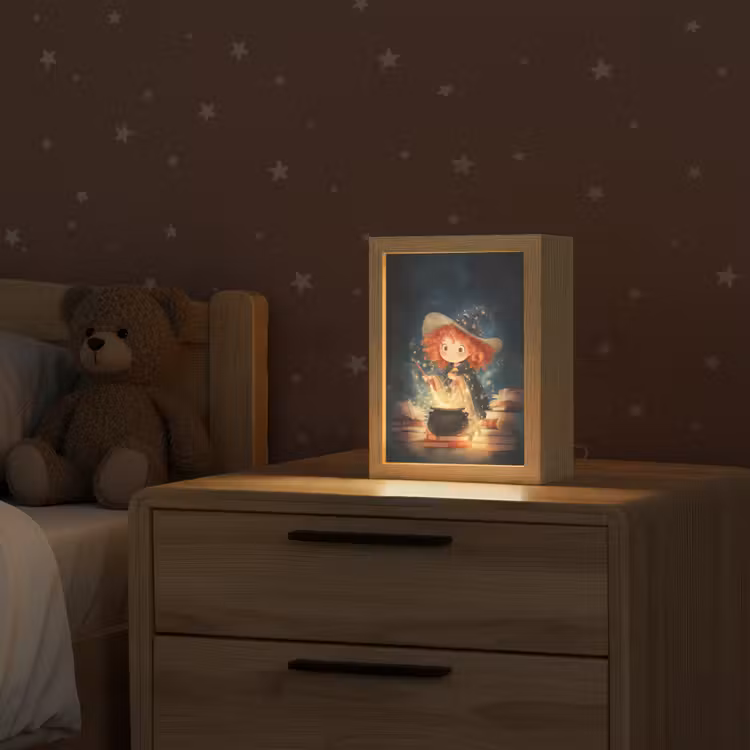 Tovenares - Meisje - Boeken - Toveren Light Box met kabel klein -sfeer1_kind