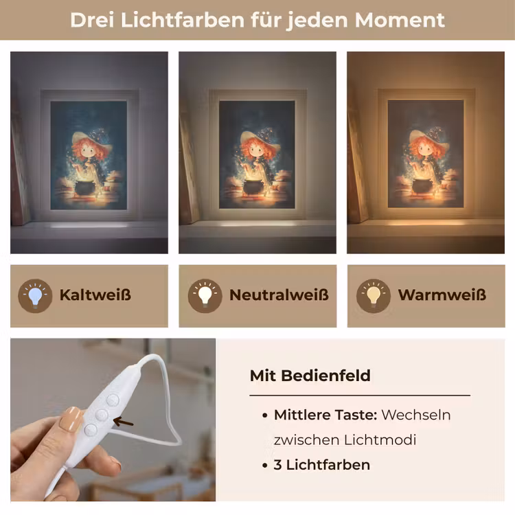 Tovenares - Meisje - Boeken - Toveren Light Box met kabel klein -USP_lichtkleurDE