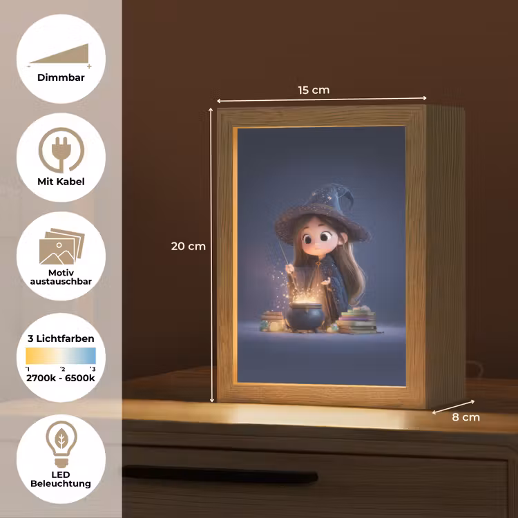 Tovenares - Magisch - Blauw - Toveren Light Box met kabel (Kinderlampje) klein -USP_websiteoverzichtDE