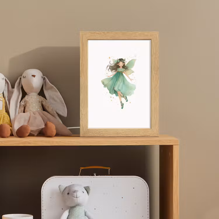 Bosfee - Groen - Sprookje Light Box met kabel klein -sfeer2_kind