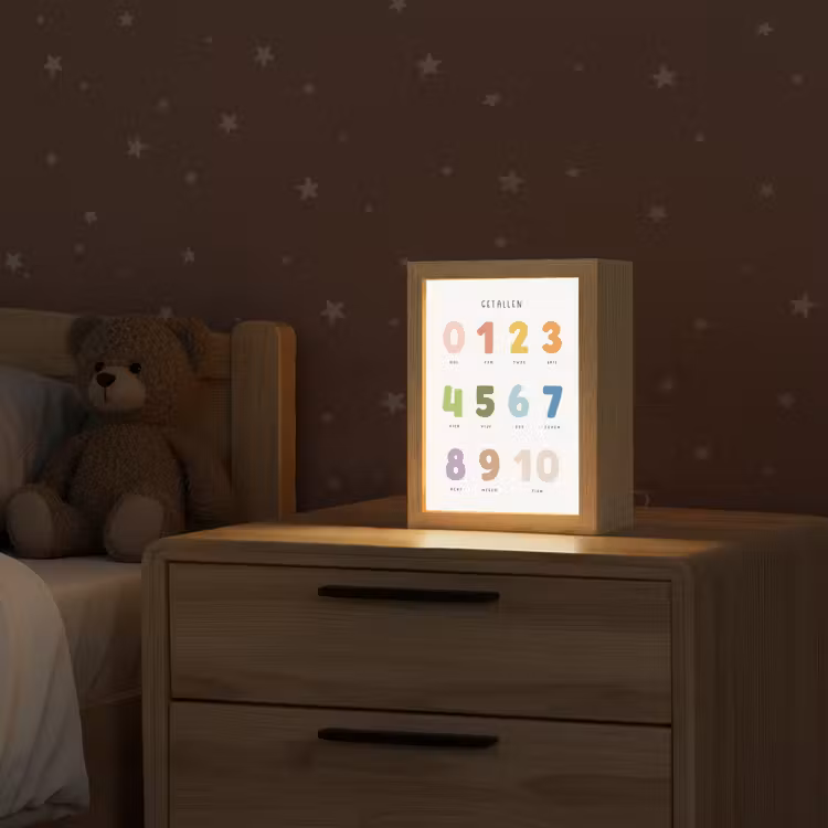 Getallen - Educatief - Leren tellen - Cijfers oefenen voor kinderen - Kleuren Light Box met kabel klein -sfeer1_kind
