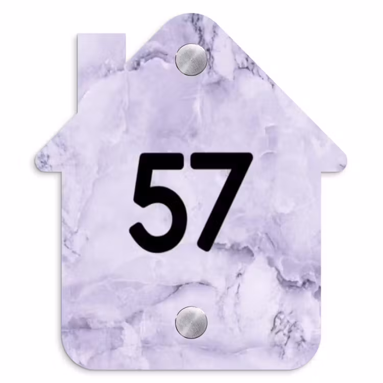175 Naambord Huisje klein -3d