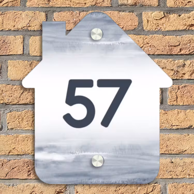 Aquarelstreken - Traditioneel Naambord Huisje klein -sfeer5