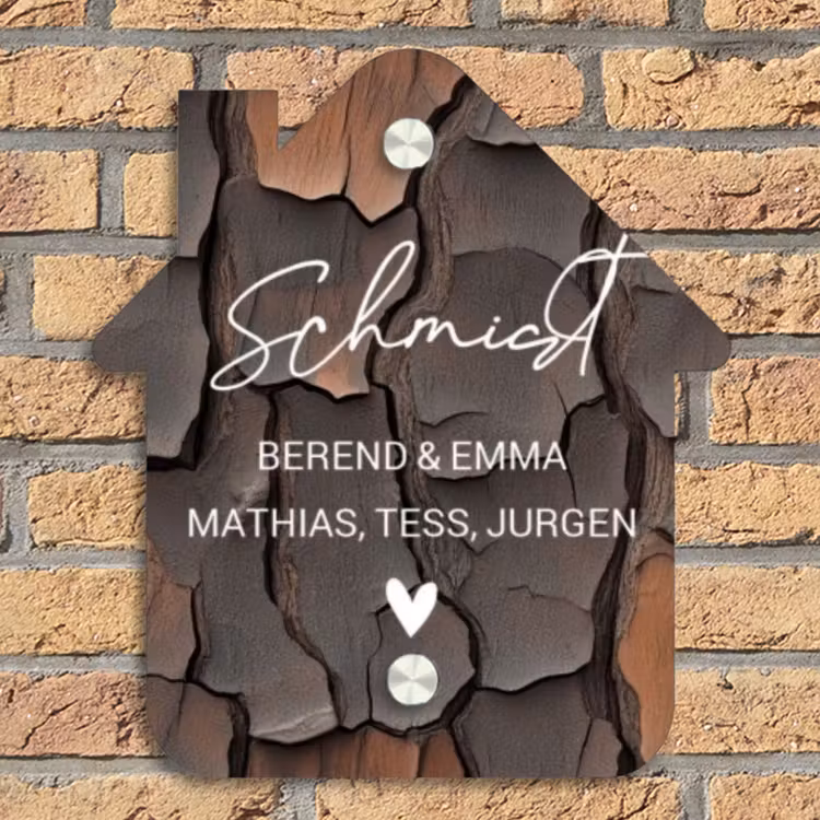 Boomschors - Sierlijk Naambord Huisje klein -sfeer5