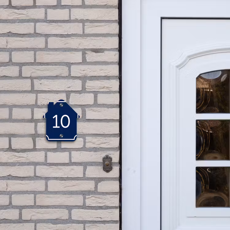 Blauw - Kader - Regulier Naambord Huisje klein -sfeer1