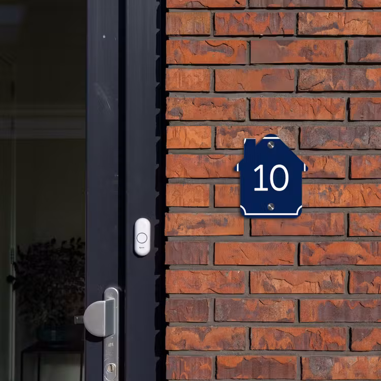 Blauw - Kader - Regulier Naambord Huisje klein -sfeer2