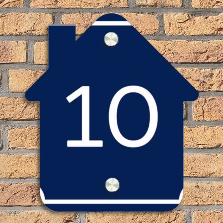 Blauw - Kader - Regulier Naambord Huisje klein -sfeer5