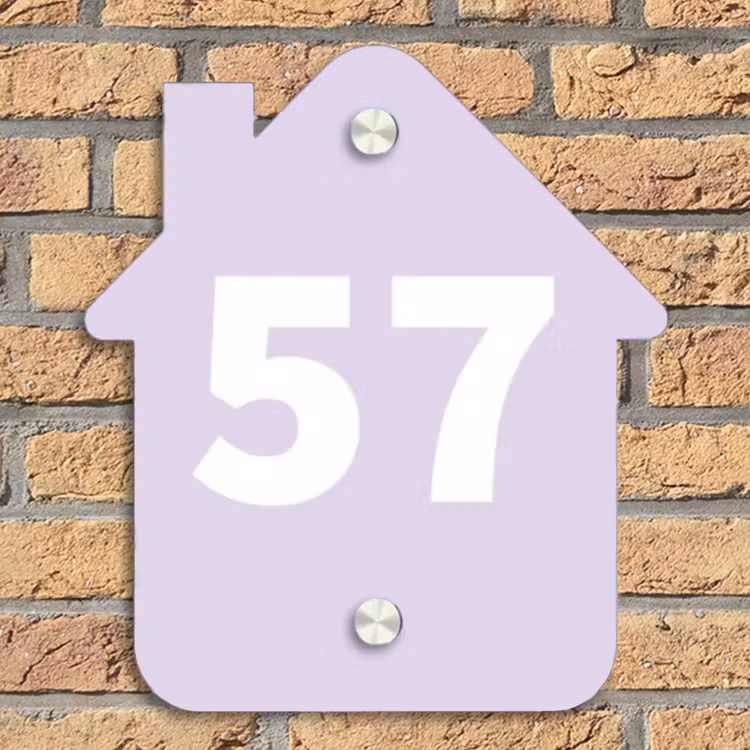 Lila - Traditioneel Naambord Huisje klein -sfeer5
