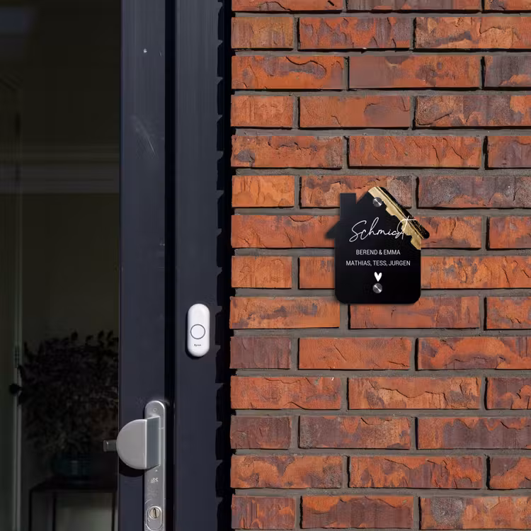 Gouden hoek - Sierlijk Naambord Huisje klein -sfeer2