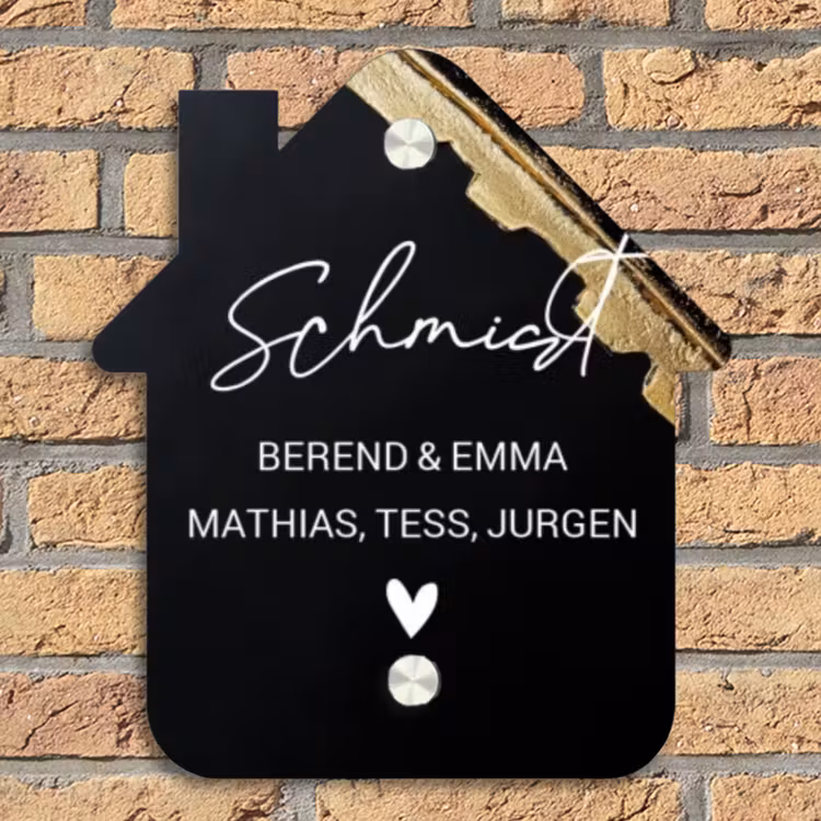 Gouden hoek - Sierlijk Naambord Huisje klein -sfeer5
