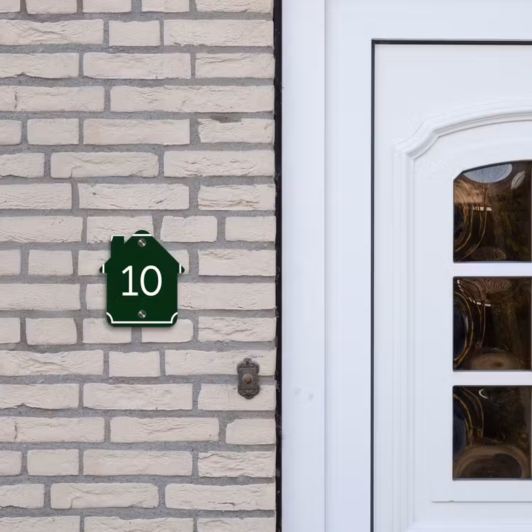 Groen - Kader - Regulier Naambord Huisje klein -sfeer1