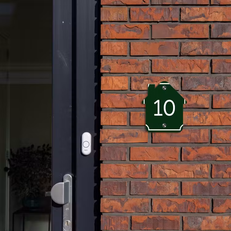 Groen - Kader - Regulier Naambord Huisje klein -sfeer2