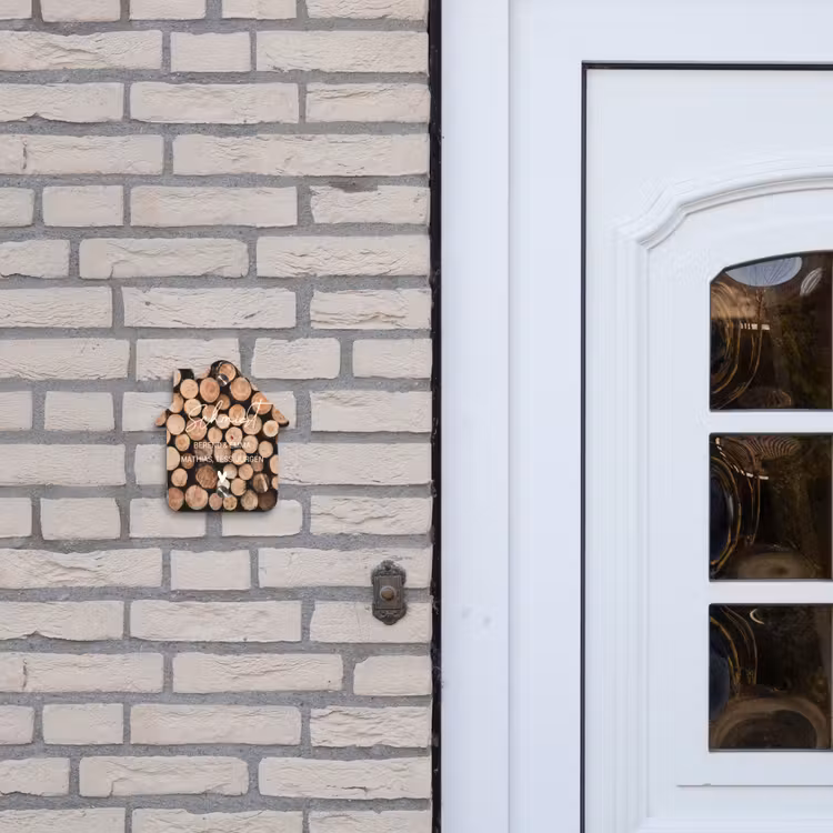 Houtstapel - Sierlijk Naambord Huisje klein -sfeer1