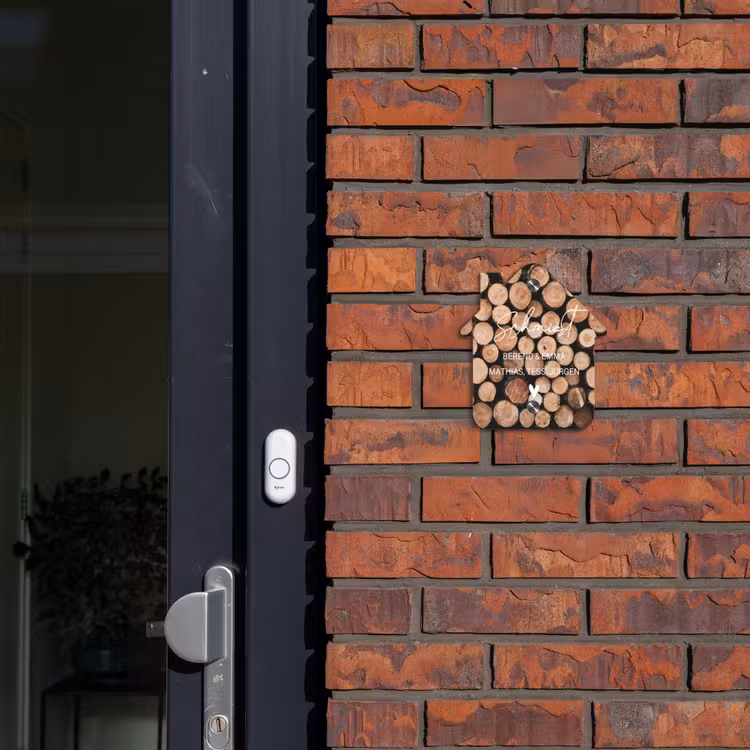 Houtstapel - Sierlijk Naambord Huisje klein -sfeer2