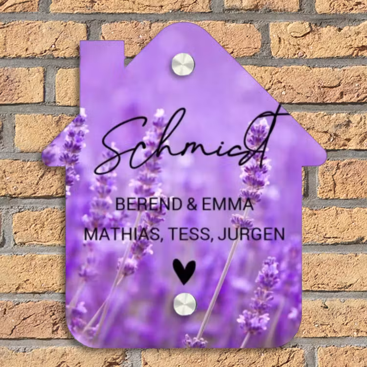 Lavendel - Sierlijk Naambord Huisje klein -sfeer5