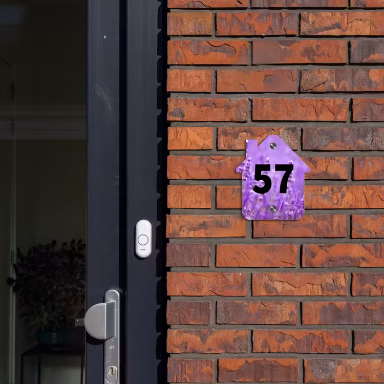 Lavendel - Traditioneel Naambord Huisje klein -sfeer2