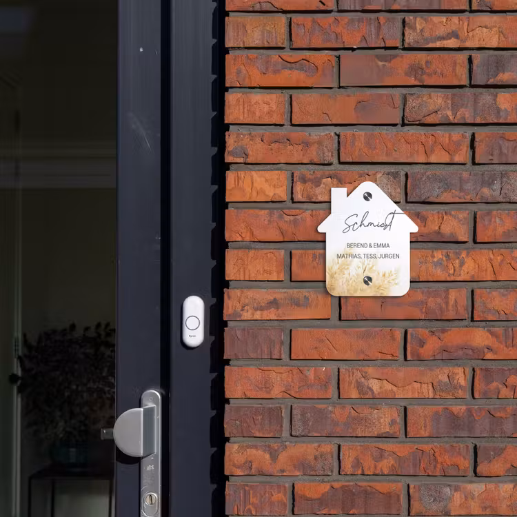 Pluimgras - Sierlijk Naambord Huisje klein -sfeer2
