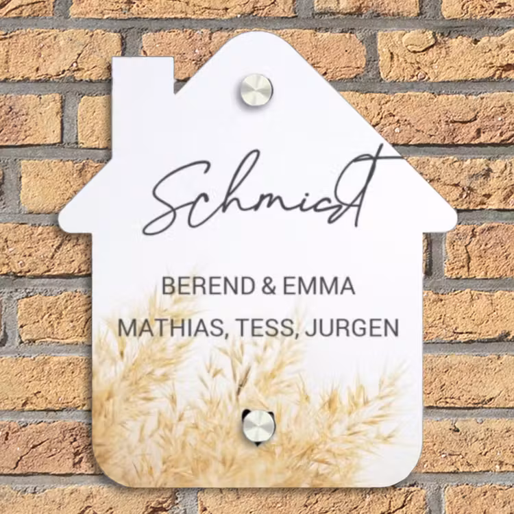 Pluimgras - Sierlijk Naambord Huisje klein -sfeer5