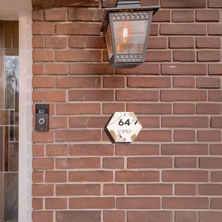 Abstracte vormen - Modern Naambord Hexagon klein -sfeer7-hexagon-XS