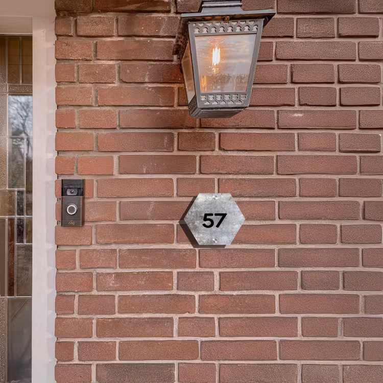 Beton - Traditioneel Naambord Hexagon klein -sfeer7-hexagon-XS