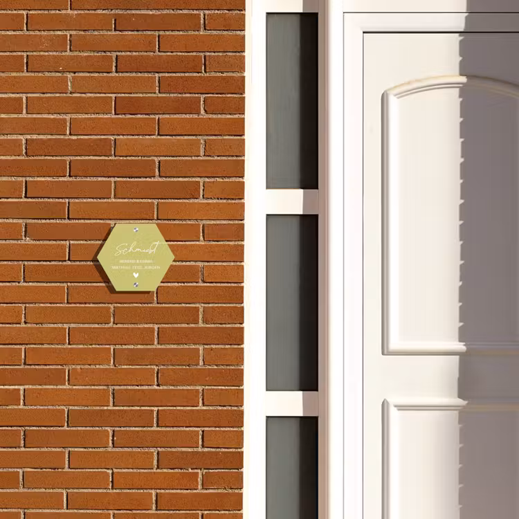 Lichtgroen - Sierlijk Naambord Hexagon klein -sfeer3-hexagon-XS