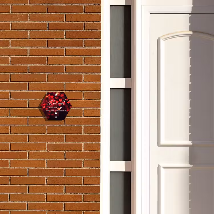 Rode hartjes - Sierlijk Naambord Hexagon klein -sfeer3-hexagon-XS