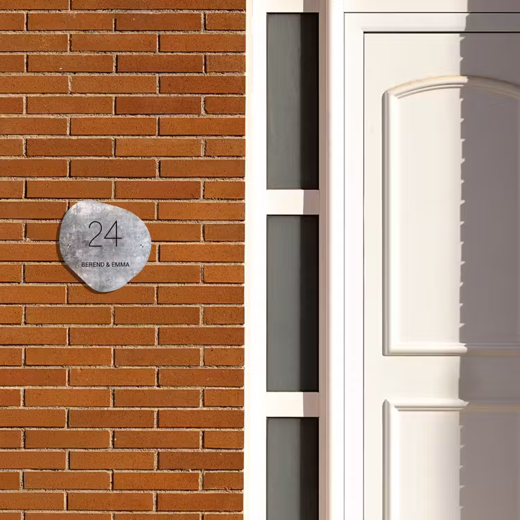Beton - Klassiek Naambord Organisch middel -sfeer3