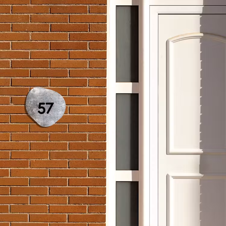 Beton - Traditioneel Naambord Organisch middel -sfeer3