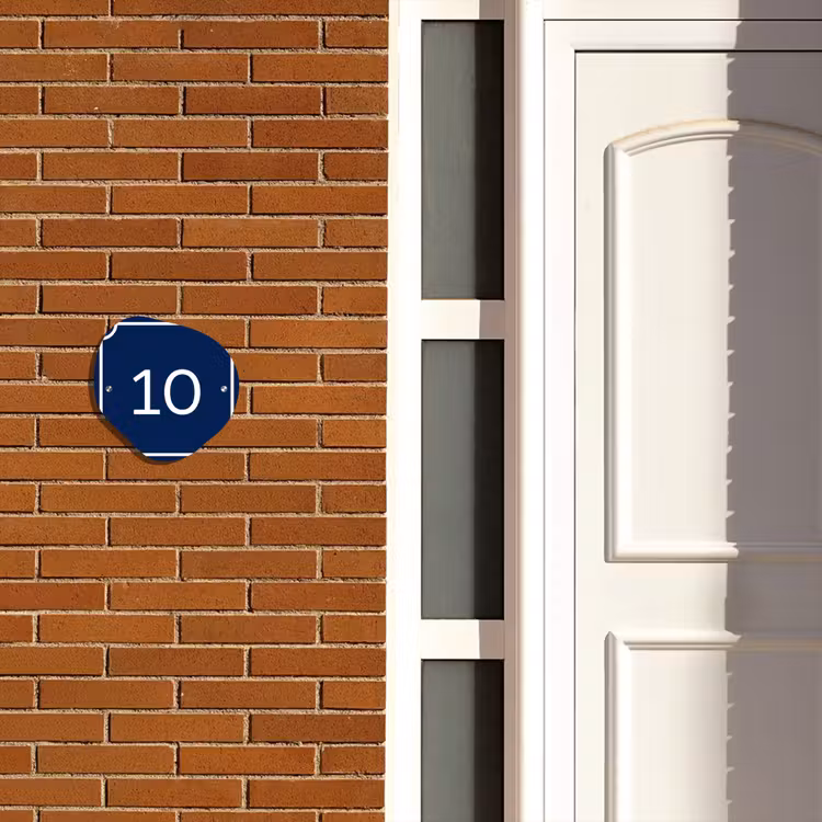 Blauw - Kader - Regulier Naambord Organisch middel -sfeer3