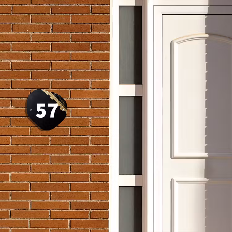 Gouden hoek - Traditioneel Naambord Organisch middel -sfeer3
