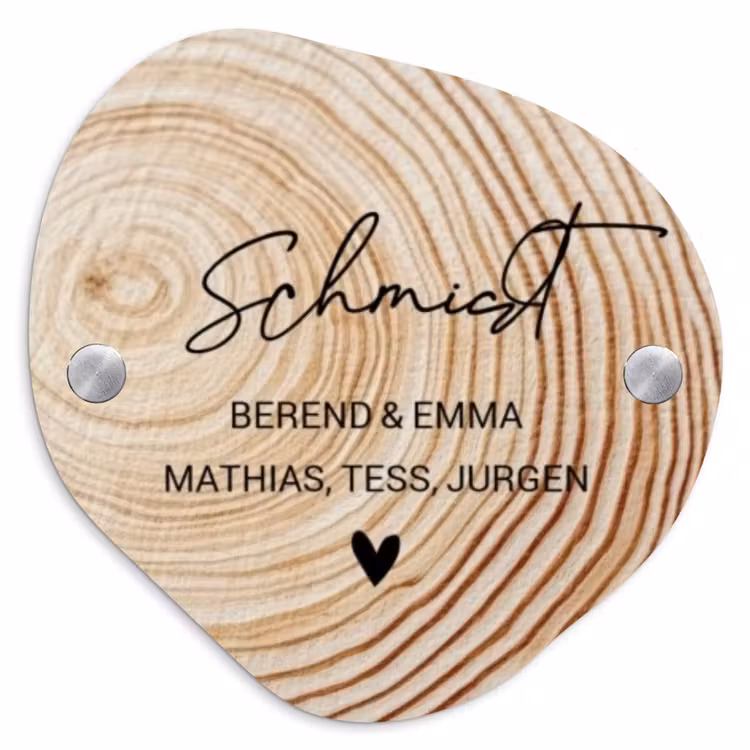 Holzmaserung - Elegant Naambord Organisch middel -3d
