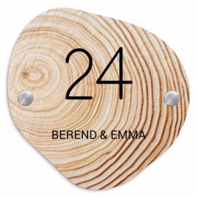 Holzmaserung - Klassisch Naambord Organisch middel -3d